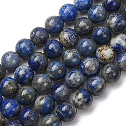 Natural Lapis Lazuli Round Bead Strands&nbsp;G-E262-01-10mm