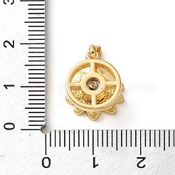 Rotatable Brass Enamel Pendants&nbsp;X-KK-P320-04A-G