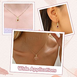 9Pcs Brass Micro Pave Cubic Zirconia Pendants&nbsp;KK-CJ0003-99