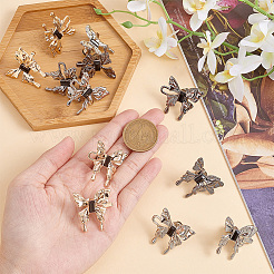 6Pcs 3 Colors Butterfly Alloy Adjustable Jean Button Pins&nbsp;FIND-HY0003-17