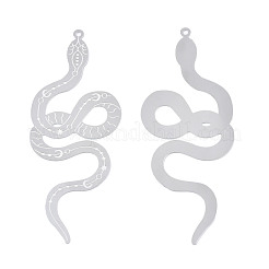 Non-Tarnish 304 Stainless Steel Filigree Big Pendants&nbsp;STAS-S118-062