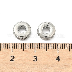 Brass Micro Pave Clear Cubic Zirconia Beads&nbsp;LS-ZIRC-I038-31P