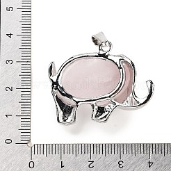 Natural Rose Quartz Pendants&nbsp;G-G112-01P-10
