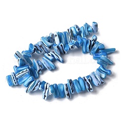 Dyed Natural Trochus Shell Beads Strands&nbsp;SSHEL-C013-09F