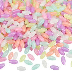 420Pcs 4 Bags Luminous Transparent Acrylic Beads&nbsp;OACR-SC0002-89