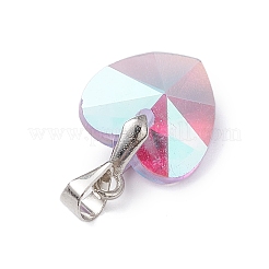 10Pcs Glass Pendants&nbsp;PALLOY-JF03119-02