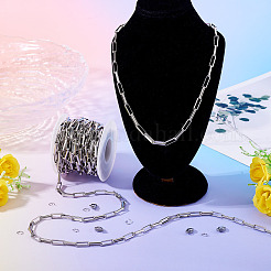 DIY 304 Stainless Steel Link Chains Bracelets/Necklaces Making Kits&nbsp;DIY-TA0012-41A