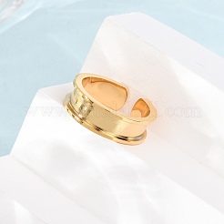 304 Stainless Steel Cuff Open Rings&nbsp;SA-CBACA70-01A-G