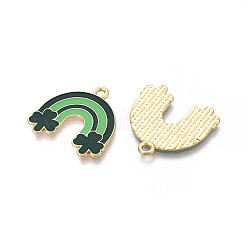 Saint Patrick's Day Alloy Enamel Pendants&nbsp;ENAM-T023-07B