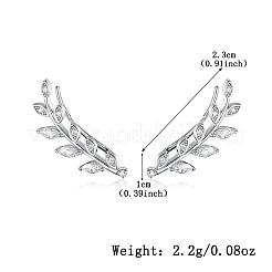 S925 Silver Zircon Leaf Drop Earrings Necklace Jewelry Set for Women Elegant Fashion&nbsp;YN0481-1