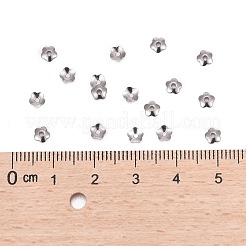 Tarnish Resistant 5-Petal 316 Surgical Stainless Steel Bead Caps&nbsp;STAS-N030-03P