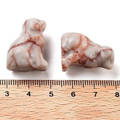 Natural & Synthetic Gemstone Carved Dog Figurines&nbsp;DJEW-L023-A