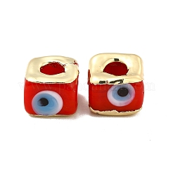 Brass Enamel Beads&nbsp;KK-F842-01D