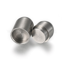 Tarnish Resistant 304 Stainless Steel Magnetic Clasps with Glue-in Ends&nbsp;STAS-E440-92A