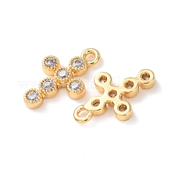 Brass Micro Pave Cubic Zirconia Pendants&nbsp;KK-A284-18C-G