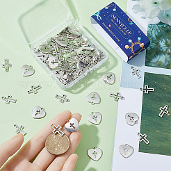100Pcs 2 Styles Tibetan Style Alloy Pendants&nbsp;FIND-SC0006-65