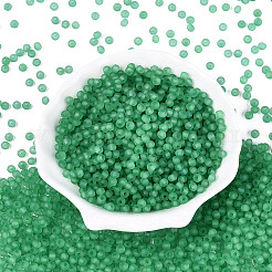 FGB Frosted Transparent Glass Seed Beads&nbsp;SEED-N013-04A-09