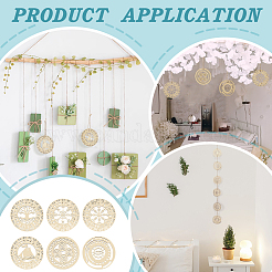 Wood Board Pendant Decorations&nbsp;WOOD-FG0001-50A