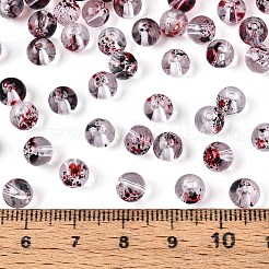 Baking Paint Transparent Glass Beads&nbsp;DGLA-T004-08A