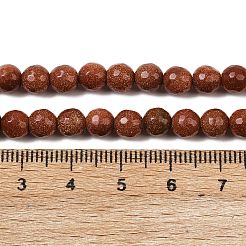 Synthetic Goldstone Beads Strands&nbsp;G-Z117-A01-6mm