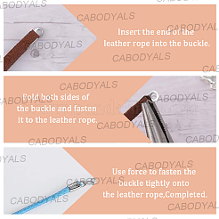 5Pcs 5 Colors Flat Faux Suede Cord&nbsp;LW-CY0001-01