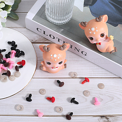 40Pcs 4 Colors Plastic Safety Noses&nbsp;FIND-GF0005-74B
