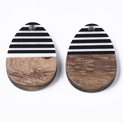 Resin & Walnut Wood Pendants&nbsp;RESI-T035-12