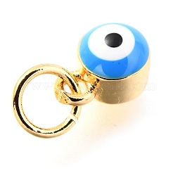 Brass Enamel Pendants&nbsp;KK-Y001-02B-07G