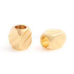 Matte Style Brass Beads&nbsp;KK-L155-21MG