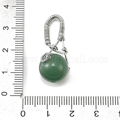 Natural & Synthetic Mixed Stone Ball Pendants&nbsp;G-D102-04P