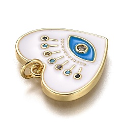 Brass Micro Pave Colorful Cubic Zirconia Pendants&nbsp;ZIRC-B0003-12G