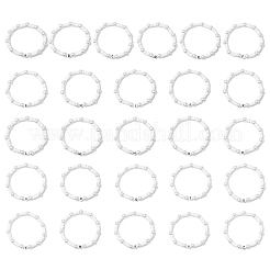 Flat Round Handmade Polymer Clay Heishi Beads Stretch Bracelets&nbsp;BJEW-JB11782