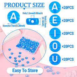 100Pcs 5 Styles Transparent Acrylic Beads&nbsp;OACR-TA0003-48B