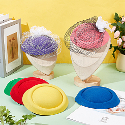 6Pcs 6 Colors Velvet Cloth Mini Hat Fascinator Base&nbsp;AJEW-NB0005-97
