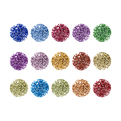1500PCS 15 Colors Aluminum Open Jump Rings&nbsp;ALUM-CJ0001-21