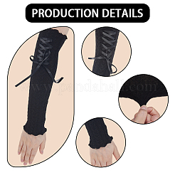 Polyester Arm Warmers&nbsp;AJEW-WH20067-061C