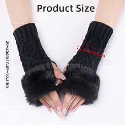 Polyacrylonitrile Fiber Yarn Knitting Fingerless Gloves&nbsp;COHT-PW0001-15C