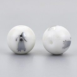 Electroplate Glass Beads&nbsp;EGLA-S178-11K-01