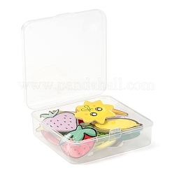12Pcs 12 Style Acrylic Badges Brooch Pins&nbsp;JEWB-LS0001-12