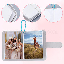 PU Mini Photocard Holder Book&nbsp;AJEW-WH20060-22B