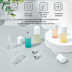 24Pcs Transparent Glass Roller Ball Bottles&nbsp;MRMJ-BC0003-35