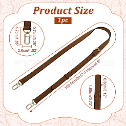 Adjustable PU Imitation Leather Bag Straps&nbsp;PURS-WH0005-51KCG-01