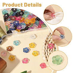 100Pcs 10 Colors 1-Hole Plastic Buttons&nbsp;BUTT-CA0001-65