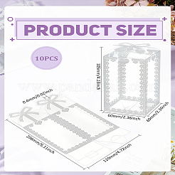 10Pcs Foldable Transparent PVC Boxes&nbsp;CON-LP0001-06