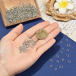 400Pcs 4 Styles Open Jump Rings Brass Jump Rings&nbsp;KK-FS0002-08P