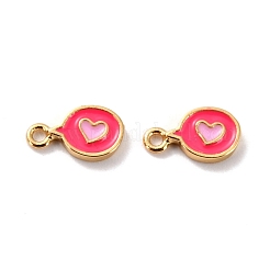 Brass Enamel Pendants&nbsp;KK-P207-006G-RS