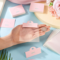 100Pcs Folding Flower Printed Paper Display Header Cards&nbsp;CDIS-TA0001-46A