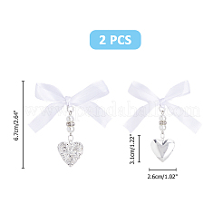 2Pcs Brass Diffuser Locket Pendant Decorations&nbsp;PALLOY-FI00005