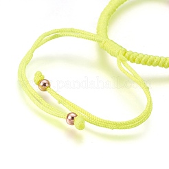 Nylon Cord Braided Bead Bracelets Making&nbsp;BJEW-F360-FRG14