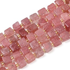 Natural Strawberry Quartz Beads Strands&nbsp;G-G053-B27-03